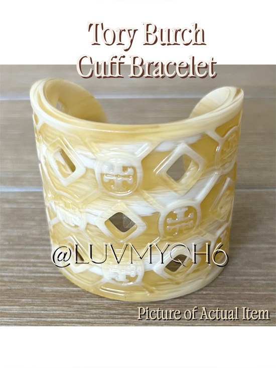 Tory Burch Jewelry - Tory Burch Logo Cuff Bracelet